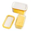 Dispensador de Mantequilla Cortador de Queso Bloque Almacenamiento Caja de Queso Herramienta para Queso y Mantequilla con Tapa para Congelar Refrigerador