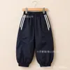 Conjunto de Pantalón Jogger Delgado Transpirable Versátil con Bloques de Color y Camiseta Deportiva de Manga Corta Personalizado de Verano para Niños