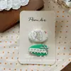 Nuevo Pinza para el Cabello Dulce con Estampado de Dibujos Animados Estilo Coreano para Niños, Pinza de Tela Lateral para Flequillo, Lindo Accesorio para el Cabello Frágil