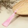 Bolsita Hecha a Mano Accesorios para Bolsitas Estilo Chino Borla Pequeña con Cuentas Espiga DIY Accesorios para Ropa Antigua Colgante para Caja de Regalo