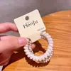 Corda de Telefone Colorida Elástico de Cabelo Celebridade da Internet Faixa de Cabeça Sem Costura Estilo Coreano Corda de Cabelo Alta Elasticidade e Durável Acessórios de Cabelo Elástico de Borracha Cor Doce
