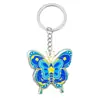 Chaveiro Acrílico Borboleta Novo Transfronteiriço Pingente Colorido de Primavera Joia Pequeno Presente