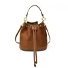 Bolso de mano para mujer transfronterizo, elegante y vintage, nuevo bolso tipo cubo otoño/invierno 2026, diseño de nicho, bolso de hombro, bolso cruzado