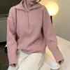 Diseño de solapa, suéter de punto con cremallera, top para mujer, nuevo estilo otoño/invierno, de manga larga, color liso, elegante, suéter de corte holgado, estilo moderno para mujer