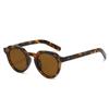 Nuevas Gafas de Sol Ovaladas de Moda Transfronterizas Simples Retro Redondas de PC Visión Nocturna con Remaches