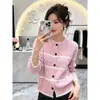Suéter listrado de design exclusivo 2026 outono/inverno novo estilo cardigã jaqueta listrada color-block de manga longa com gola redonda