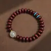 Novo Estilo Madeira de Ágar Preciosa Madeira Medicinal Masculino Seis Dígitos Contas de Ábaco Contas de Oração Budistas Pulseira Artesanato Atacado do Fabricante