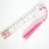 Marcador de páginas acrílico transparente Marcador de páginas de flor Material escolar para estudiantes Papelería Regalos Regalos creativos Estilo popular transfronterizo