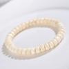 Hainan jade blanco pequeño bodhi no-fase pulsera de mano bodhi sensación cerámica texto juego círculo único plato juego cuentas de rosario cuentas pulsera venta al por mayor