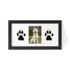 Moldura de Foto Triptych com Impressão de Tinta de Patinha de Animal de Estimação, Moldura de Mesa com Impressão de Patinha de Gato, Cruzada de Fábrica Comemorativa para Cachorro, Moldura de Foto Comemorativa para Animal de Estimação