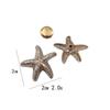 Serie Océano Estrella de Mar, Conchas Marinas, Botones de Caracola DIY Forma Especial Abrigo Suéter Tejido Botones Metálicos de Cuatro Botones