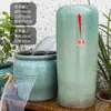 Filtro Paisajismo Juego Completo de Adornos Cerámicos para Estanques de Peces Maceta de Cerámica Tanque de Peces Antiguo Agua Circulante Piscicultura Agua Corriente Cascada