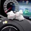 Decoraciones para el interior del coche, figuras de animales de moda y lindas, perfectas para el tablero, la consola central o el espejo retrovisor