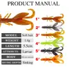 Isca Luya Isca Macia silicone macio cristal camarão 5,5cm 1,4g 12Unidades equipamento de pesca com isca (12 peças em um saco)