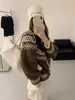 Suéter de Punto Redondo Estilo Fair Isle para Mujer 2026 Otoño/Invierno Estilo Coreano Holgado Grueso Jacquard Vintage Suéter Abrigo Moderno