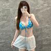 Maiô Feminino 2026 Novo Estilo Sexy Menina Quente Desejo Puro Estilo Ilha Casual Férias Fonte Termal Biquíni de Amarrar Biquíni