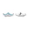 F136 Aretes de Titanio Set de Bolsa de Flores Aretes de Zirconia Aleación de Titanio G23 Joyería para Perforaciones Uñas para Hueso de la Oreja Uñas Cocleares