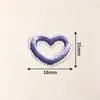 Parches Bordados de Corazón Hueco de Colores y Estrella de Cinco Puntas para Ropa y Bolsos Decoración DIY Parche Bordado por Computadora Fabricante