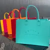 Bolsa Tote de Feltro Personalizada com Logotipo da Empresa Impresso, Bolsa para Embalagem de Presente Corporativo, Bolsa de Feltro de Grande Capacidade