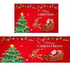 Alfombrillas Decorativas de Atmósfera Navideña Transfronterizas de Amazon, Set de Dos Piezas Específico para Cocina de Terciopelo de Cristal, Alfombrillas Antideslizantes y Absorbentes de Agua