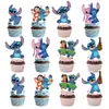 Inserto para Pastel de Puntadas Transfronterizas Dibujos Animados de Stitch Decoración para Pastel de Cumpleaños Infantil