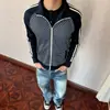 Sudadera Cardigan Pesada con Cremallera para Hombres y Mujeres, Moderna de Corte Holgado, para Otoño e Invierno, Cuello Alto, Manga Larga, Deportiva Versátil, Chaqueta de Pareja