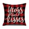Funda de almohada para el Día de San Valentín transfronteriza de Amazon Decoración del hogar Funda de almohada de arena Ventas directas de fábrica Funda de almohada estampada de lino
