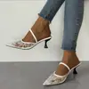 Sandalias de Tacón Alto de Moda Europea y Americana, Puntiagudas, Cómodas, Casuales, Talla Única para Mujer, Novedad Verano 2026, Tallas Grandes