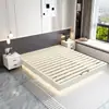 Estructura de Cama Tatami Flotante con Base de Listones, Estructura de Cama Doble Simple Moderna sin Cabecero, Hecha de Madera Maciza para Apartamentos Pequeños
