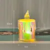 Vela de Cristal Transfronteiriça Simulação de LED Vela Eletrônica Pequena Velinha de Chá Luz de Adereço Decoração de Natal Feriado Aniversário
