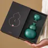 Set de Vino Fulu Verde Oscuro de Fábrica Copa de Vino Blanco Divisor de Vino Frasco Caja de Regalo de Alta Gama para Personas Mayores