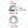 Porca de flange sextavada de dente reverso de aço inoxidável 304 dente esquerdo com tampa de parafuso antiderrapante dente de flor de almofada DIN6923
