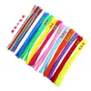 Atacado Cor Mista Raiz do Cabelo Crianças DIY Material Bolsa Brinquedo Educativo Acessórios Tira de Pelúcia Jardim de Infância Feito à Mão Barra Torcida