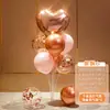 Decoraciones de Globos Flotantes de Mesa y Piso con Tema de Cumpleaños Feliz Cumpleaños para la Fiesta de Primer Cumpleaños de Niños, Decoraciones Brillantes