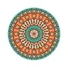 Posavasos de té de mandala de cerámica, Mantel individual, Base redonda resistente al calor anti quemaduras, Posavasos de cerámica personalizable Regalo