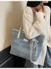 2025 Nova Moda Verão Estilo Coreano Bolsa de Mão Grande Capacidade Bolsa Tote de Ombro Feminina Bolsa para Trabalho e Dia a Dia