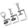 Abrazadera de Tigre de Acero Inoxidable 304 Abrazadera en Forma de U Abrazadera en Forma de C Abrazadera Cuadrada para Tubo de Acero Abrazadera con Anillo de Elevación de Apriete Manual Abrelatas