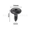 Clip de fijación en forma de U de metal para coche de motocicleta base de tuerca autoperforante de flor de ciruelo hebilla de clip en forma de U tornillo autoperforante