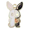 Transfronterizo 125 Goteo de aceite Fantasma de Halloween Calavera Murciélago Muerte Colgante DIY Pulsera Llavero Colgante de Joyería