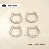 Accesorios DIY Hebilla de Resorte de Gato Lindo Llavero Colgante Accesorios Materiales Hechos a Mano Accesorios Botones Lindos