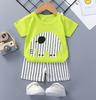 2025 Nueva Camiseta de Manga Corta para Niños Verano Infantil Niños y Niñas Bebé Manga Corta Set de Pantalones Cortos Hogar Venta al por Mayor