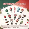 Clips para Papel de Goma Suave de PVC de Dibujos Animados Navideños, Marcadores Creativos Festivos, Separadores de Páginas para Cuadernos, Regalos y Recuerdos Navideños