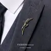 Broche de Espiga de Trigo Tridimensional de Diseño Vintage para Hombres y Mujeres, Accesorio de Pin Doble Hoja para Cuello de Camisa de Traje