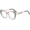 Nuevas Monturas de Gafas de Moda de Marco Grande Transfronterizas Estilo Europeo y Americano Modernas Sencillas para Mujer Gafas sin Graduación Estilo Callejero Modelo Versátil 3268