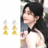 Pendientes de Borla de Flor Colorida, Retro Elegantes, Lujo Accesible de Verano, Pendientes Dulces, Pendientes de Estilo para Fiestas de Alta Gama para Mujeres