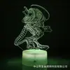 Regalo creativo exclusivo transfronterizo de Star Wars regalo luz de noche LED 3D colorida lámpara de mesa de noche con control remoto táctil
