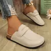 2026 Verano Nuevo Comercio Exterior Tallas Grandes Mujer Casual Cómodo Punta Redonda Estilo Retro Mocasines Planos Talla Única para Todos