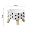 Tigela para animais de estimação Tigela para gatos anti-capotamento Tigela para cães de aço inoxidável para animais de estimação Proteção para pescoço de gato Tigela para pés altos Utensílios para comida de cachorro Cross-border Novo