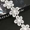 Encaje Blanco Soluble en Agua de 3.5 cm Procesado y Personalizado Accesorios de Encaje Zapatos de Boda Velo Falda de Vestido de Novia Accesorios para el Cabello Tela