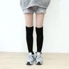 Calcetines Jk de Punto, Calcetines Blancos de Tubo Largo hasta la Pantorrilla para Mujer, Calentadores de Pierna para Primavera y Otoño, Calcetines Holgados Lolita